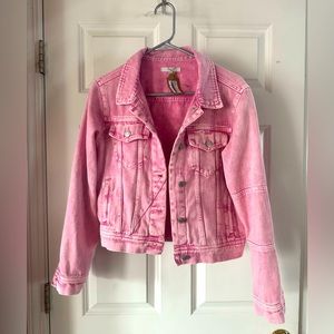 Fun pink Jean jacket